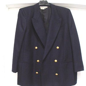 Navy double breasted suit jacket